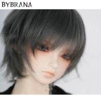 Bybrana วิกผม Bjd สั้นไฟเบอร์อุณหภูมิสูงตุ๊กตา Bjd 1/4 1/6 1/8คุณภาพดีอุปกรณ์ตุ๊กตาของเล่น