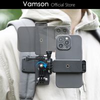 E Vamson 360°Rotation Backpack Clip For Cellphones Smartphone For Shoulder Belt Mount For Gopro 11 Insta360 X3 One X2 Dji