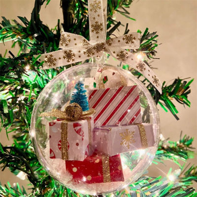 2023 New Christmas Ornaments Miniature Christmas Decor Funny Ornament Packages Mini Express Box Ornament Christmas Tree Decorations Christmas Balls Decoration Home Office Xmas Decor Halloween Christmas Decorations 2023 New Christmas Ornaments Miniature