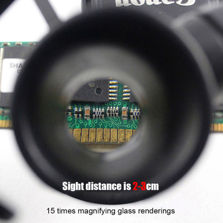 แว่นขยาย-led-แว่นขยาย8x-15x-23x-เลนส์ซ่อมแว่นตาขยายเครื่องวัดมีจอแสดงผล