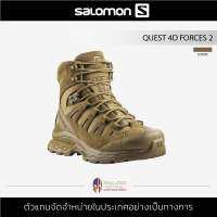 Salomon รุ่น Quest 4D FORCES 2 EN สีทราย Coyote รองเท้าผู้ชาย คอมแบท เหมาะสำหรับเดินป่า ลุยน้ำ ปีนเขา มีความกระชับและระบายอากาศได้ดี