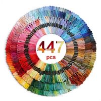 【CW】 50/100/150/200/447Pcs Multicolor Embroidery Thread Floss Threads Cotton Sewing Skeins Skein