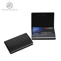 Monocarbon คาร์บอนไฟเบอร์กล่องใส่นามบัตร Cardcase หรูหรากระเป๋าใส่นามบัตรผู้ชายเยี่ยมชมกล่องใส่บัตร