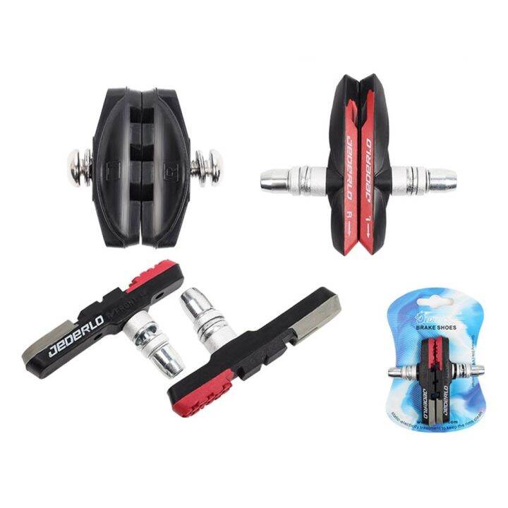 mtb-road-bike-v-brake-pads-mountain-bicycle-c-brake-pad-triple-contour-blocks-rubber-durable-riding-cycling-parts-accessories