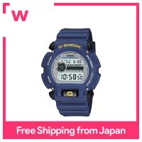 CASIO นาฬิกาควอตซ์ G-SHOCK ผู้ชายด้วย Tali Jam Tangan Karet,น้ำเงิน,23.75 (รุ่น: DW-9052-2V)