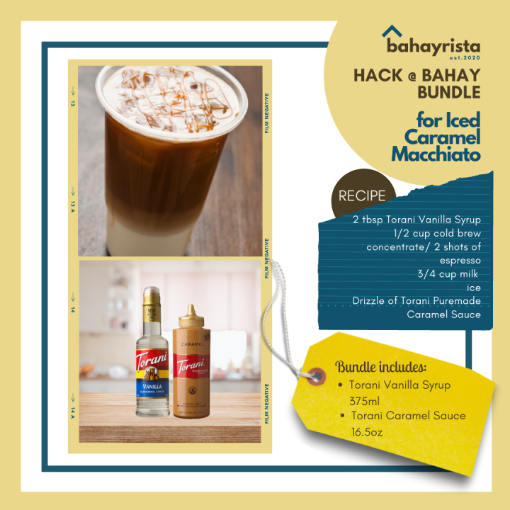 Hack at Bahay Torani Bundle for Iced Caramel Macchiato best by dates