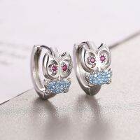 [COD] Ear buckle female European and fashion diamond owl ear temperament cute animal bestie gift