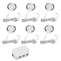 6Pcs DC12V 2.5W LED Down Light Cabin Ceiling Lamp Caravan Car RV Cool White Light 6000K