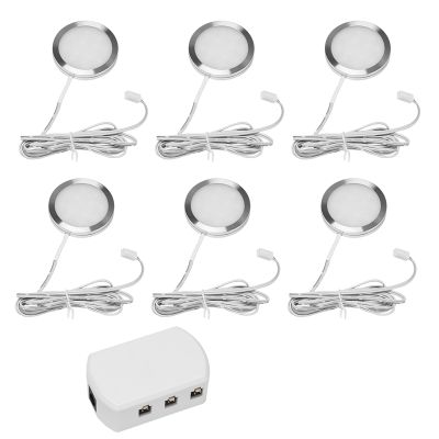 6Pcs DC12V 2.5W LED Down Light Cabin Ceiling Lamp Caravan Camper Car RV Cool White Light 6000K