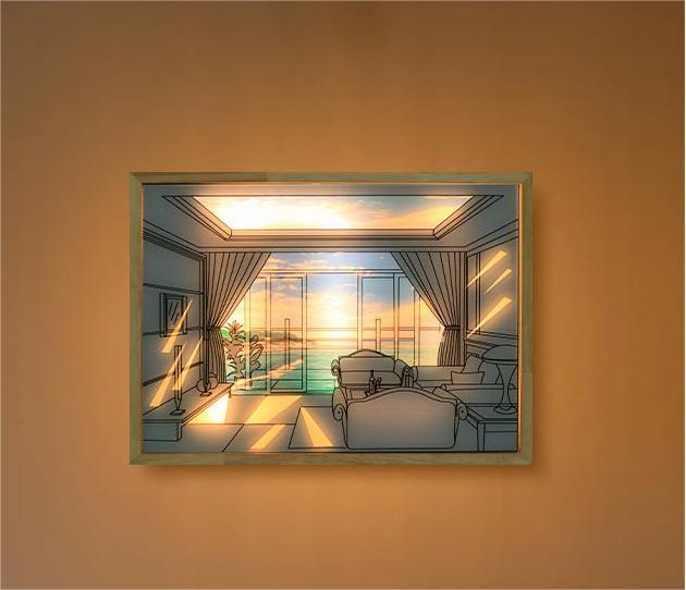 ไฟ-led-กรอบรูปโรแมนติก-ภาพวาดแสง-ตกแต่งบ้าน-ตกแต่งผนัง-ภาพวาดตกแต่ง-ฉายภาพ-3-มิติพร้อมไฟ-led