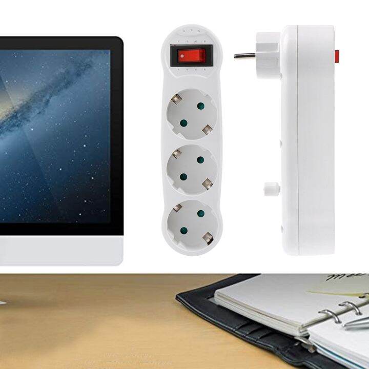 dual-usb-ports-1-to-3-way-eu-standard-power-adapter-socket-strip-porous-terminal-board-16a-conversion-plug-dropshipping-m