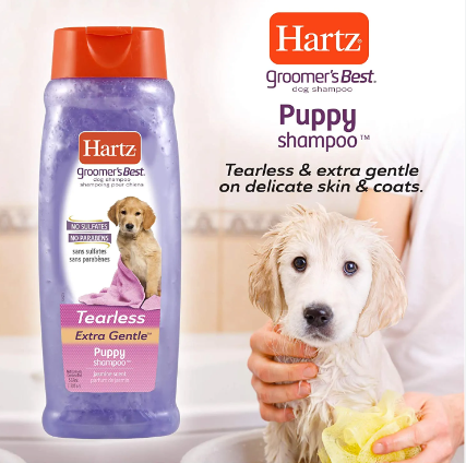 hartz-puppy-shampoo-ฮาร์ท-แชมพูลูกสุนัข-ลูกหมา-สูตรแพ้ง่าย-ขนาด-532ml