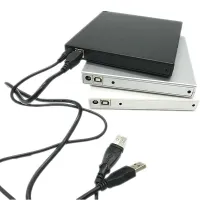 เครื่องเล่นคำสั่งผสม DVD แบบพกพาภายนอก CD-RW ไดรฟ์เครื่องเขียน2 USB สำหรับ Windows 7 8 10