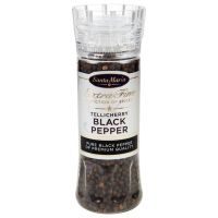 Import Foods? Santa Maria Tellicherry Black Pepper Grinder 210g ซานตามาเรีย เตลลิเชอร์รี เครื่องบดพริกไทยดำ 210กรัม