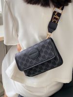 This years popular niche design bags 2023 new womens bags fashionable wide shoulder strap crossbody bag super popular versatile chest bag 【JYUE】