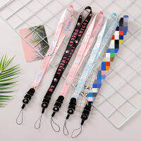 Cute Cartoon Ribbon Student Staff Card Holder Mobile Phone Lanyard Neck Strap Fashion Hanging Rope Phone Accessories