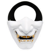 Hockey Mask หน้ากาก หมวก Oni Giant โอนิ ยักษ์ญี่ปุ่น สีขาว ตํานานอสูรกาย วัสดุไฟเบอร์กลาส Fiberglass สยองขวัญ สุดโหด ปาร์ตี้ คอสเพลย์ ฮาโลวีน ของขวัญ แฟนซี ฮอกกี้ รักบี้ Hat Halloween Fancy Horror Party Cosplay Rugby Fancy Gift