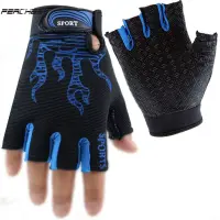 Kusoth[in stock] Bicycle Gloves with Gel Pads MTB DH Half Finger Road Cycling GlovesNon-Slip Breathable Motorcycle Gloves