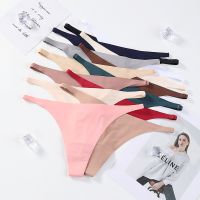 3Pcs/set Seamless Ice Silk G-string Low-Waist Womens Underwear Thong Panties Sexy Comfortable S-L Briefs Hot Female Lingerie