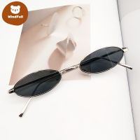 （A VOGUE）☾❂❄ Korean Retro Oval Sunglasses Men Women Vintage Small Metal Frame Eyeglasses Round Eyewear GlassesWF