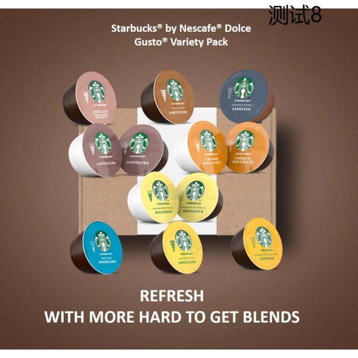 Starbucks by Nescafe Dolce Gusto Capsules Trial Variety Pack Toffee Nut