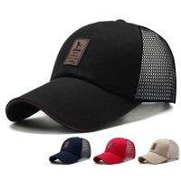 ▦ Mens And Womens Outdoor Sports Korean Version Mesh Sunshade Breathable Canvas Baseball Cap