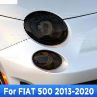 สำหรับ FIAT 500 2013-2020ไฟหน้ารถภายนอกป้องกันรอยขีดข่วนด้านหน้าโคมไฟสี TPU ฟิล์มป้องกันปกอุปกรณ์ซ่อมสติ๊กเกอร์