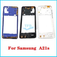 คุณภาพสูงเหมาะสำหรับ Samsung Galaxy A21s A217F A217M A217N A217หลังฝาหลังปิดโทรศัพท์กรอบด้านหน้าตรงกลางตัวเรือน