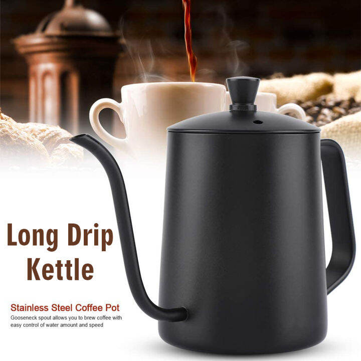 Coffee Maker Pot Long Drip Kettle Teko Kopi 600ml Stainless Steel