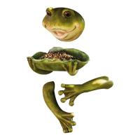 Frog Bird Feeder Cute Outdoor Frog Shape Birds Feeding Plates Innovative Large Feeding Bowls For Garden Lawn Yard Decor