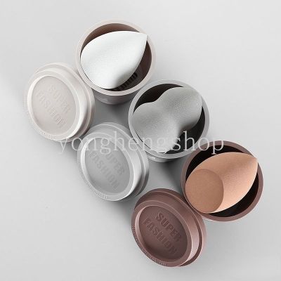 1pcs Creative Coffee Cup Beauty Egg Blender Foundation Powder Sponge Pad Dry Wet Dual-use Soft Puff Women Makeup Accessories