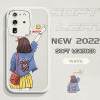 GGK เคสสำหรับ Samsung Galaxy S20อัลตร้าซาวด์เด็กผู้หญิง,เคสปกหนังซิลิโคน PU ผิวสัมผัสหนังสำหรับหญิงสาวหรูหราลายการ์ตูน