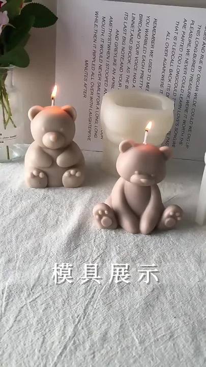 Large Bear Silicone Mold-teddy Bear Candle Mold-cartoon Bear Candle  Mold-animal Bear Candle Mold-diy Aromatherapy Plaster Mold 