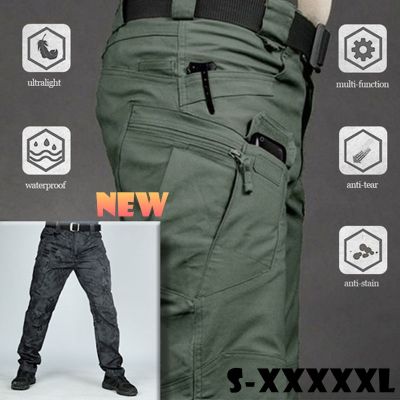 S-5XL Men Casual Cargo Pants Classic Outdoor Hiking Trekking Army Tactical Sweatpants Camouflage Military Multi Pocket Trousers TCP0001