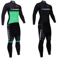 ✽✆▧ Winter 2023 ORBEA ORCA Cycling Jersey Bike Maillot Culottes Suit Men 20D Ropa Ciclismo Thermal Fleece Bicycl Jacket Pants