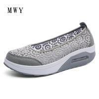 loral Breathable Mesh Lace Shoes Lady Cute Work Nurse Shoes Casual