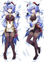 (ปลอกหมอนเท่านั้น) 60X180ซม. อนิเมะ Dakimakura เกม Genshin Impact Kanyu เคสหมอนคอสเพลย์เต็มรูปแบบปลอกหมอนกอดผิวพีชปลอกหมอนยาว