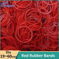 ▤◇ Diameter 19mm-60mm Red High Elastic Rubber Bands Supplies Stretchable O Rings