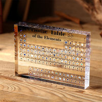 Refreshing Periodic Table with Chemical Elements Display Acrylic For School Teacher Desk