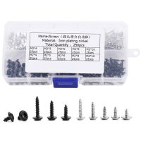 [Haotao Hardware] 250Pcs M2 Ronde Head Self Tapping สกรูผสม Fastener ชุด Phillips Elektrische Schroef ทนทานแข็งแรงทนทาน Sorting Kit