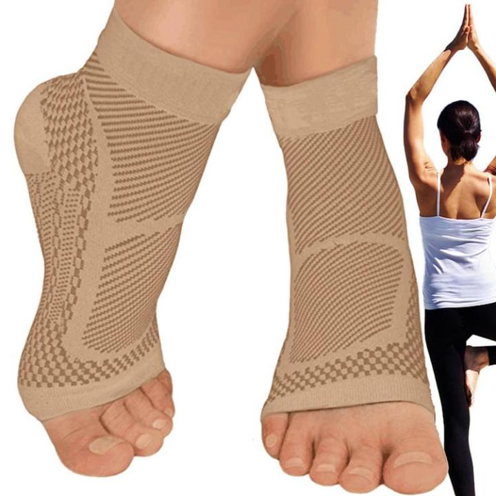 ankle-brace-for-sports-soft-nylon-heel-protector-brace-soft-and-elastic-heel-protector-wrap-support-sports-supplies-for-running-volleyball-yoga-hiking-cycling-enjoyment