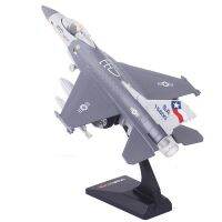 โมเดลเครื่องบินรบแบบ F16ดึงถอยหลังสีเทาร้อน1:72แบบจำลองเสียงและเครื่องบินของเล่นเบาโมเดลเครื่องประดับของสะสมทำจากโลหะผสมหล่อขึ้นรูป