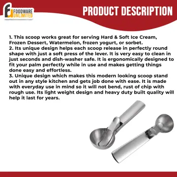 1pc Ice Cream Scoop Professional Heavy Duty Sturdy Scooper With Soft Grip  Handle For Cookie Dough Gelato And Sorbet Kitchen Tool, Free Shipping,  Free Returns