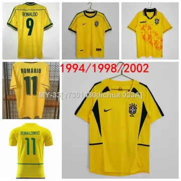 BRAZIL WORLD CUP 2002 HOME RETRO FOOTBALL SHIRT - My Retro Jersey