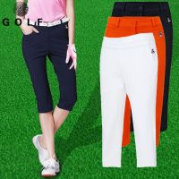 J.LINDEBERG Titleist！Korea ❆㍿✥ Golf womens pants Korean spring and summer new GOLF golf clothing slim fit 7-point pants pure cotton straight pants