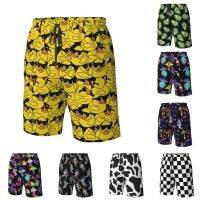 Mens swim shorts Psychedelic Mushroom rubber duck Quick Dry Summer Beach Trunks Swimwear hawaii Bathing Suits with Pockets