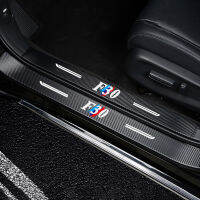 For Bmw F30 F10 F31 F11 F36 F20 G20 G30 Stickers On Car Door Accessories Security Protection Carbon Fiber LOGO Custom 4Pcs