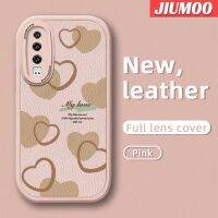 เคส JIUMOO สำหรับ Huawei P30 Lite Nova 4e P30 Pro P20 Pro กระแสแฟชั่นแบรนด์รูปแบบความรักที่สวยงามเคสโทรศัพท์บางๆซิลิกาเจลสีนุ่มหนังปกป้องเลนส์จากเคสกันกระแทกเคสตก