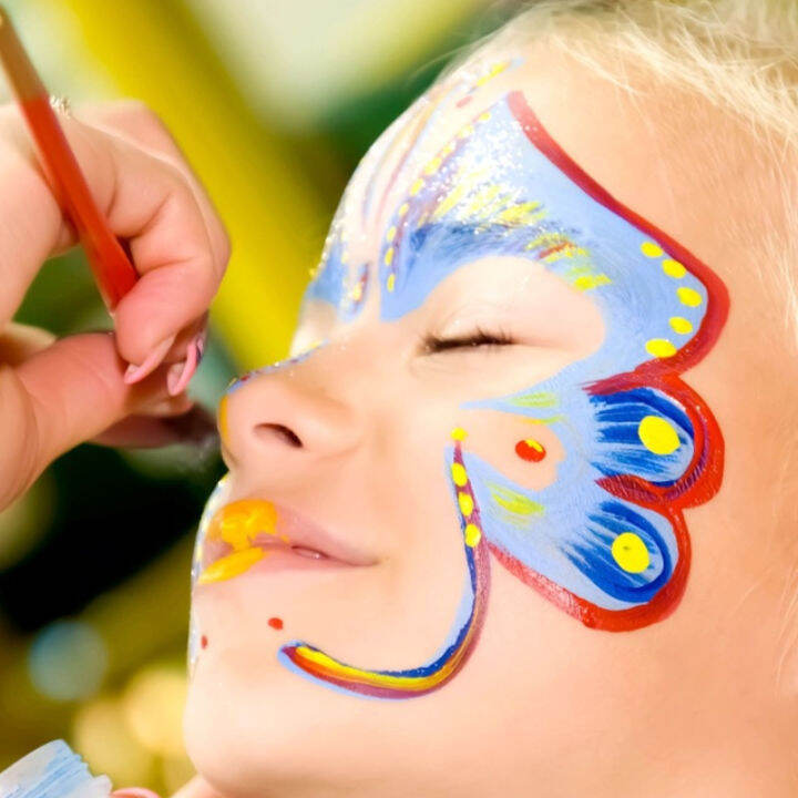 Face Body Paint Palette Water Activated Face Paint Cream Texture