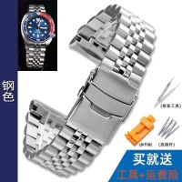 【CHUYANG SHOP】  ✒สายรัดนาฬิกาข้อมือสายสเตนเลสเหล็กสำหรับนาฬิกาข้อมือ Seiko 009,เหมาะสำหรับสร้อยข้อมือเหล็กดำน้ำแบบ5ลูกอุปกรณ์เสริม20 22มม.